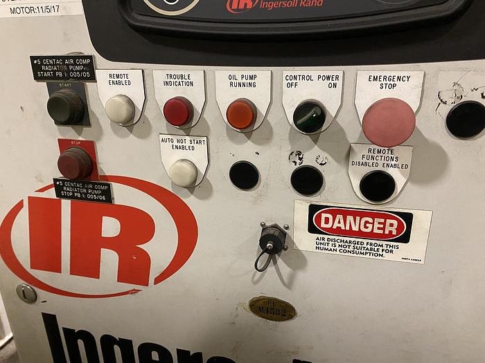 Used INGERSOLL RAND CENTAC AIR COMPRESSOR 500 HP OVERHAULED 2017