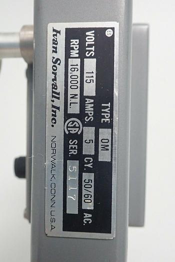 Used Sorvall OMNI Mixer Type OM 115V 5A 16000NL RPM