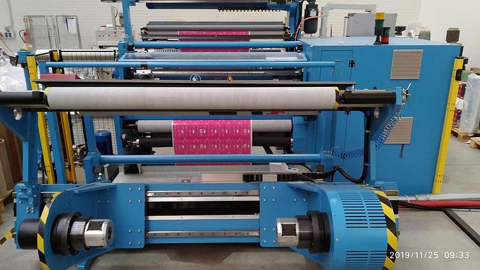 Used 57" KAMPF STARSLIT DUPLEX SLITTER REWINDER MFG. 2017