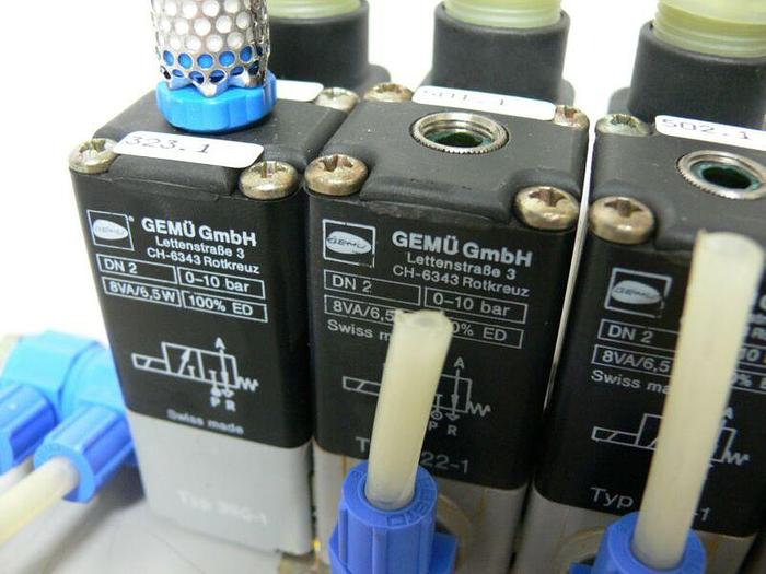 Used Lot of 7 - Gemu CH-6343 DN2 0-10 bar 8VA 6.5W Valve