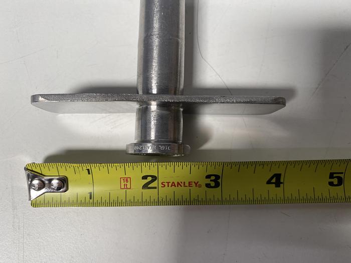 Used Stainless Steel CIP 2" Spray Ball w/ 11" Rod & 1/2" Sanitary Fitting for Tank