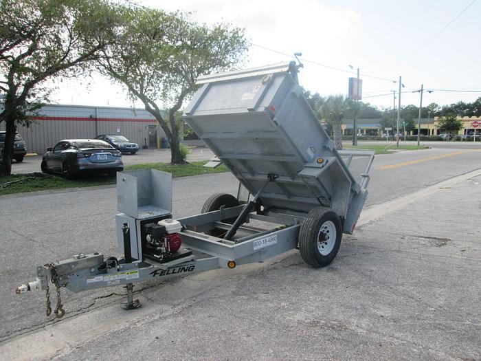 Used 2018 Felling 8' Galvanized Dump Trailer
