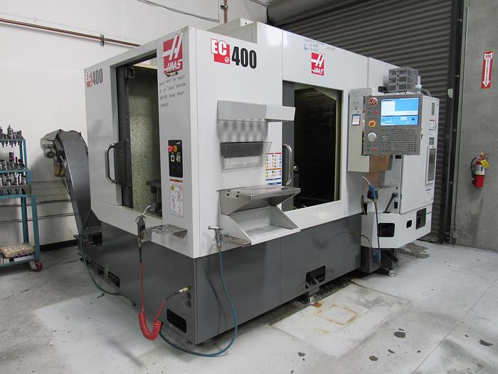 Used 2015 HAAS EC400 4-Axis CNC Horizontal Machining Center
