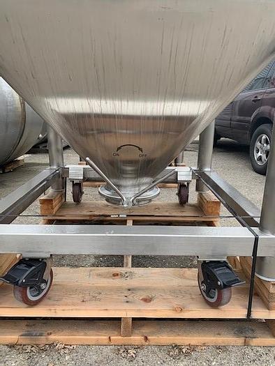 Used NGV 2,000 Liter (528Gallon)Stainless Steel Square Vertical Tote