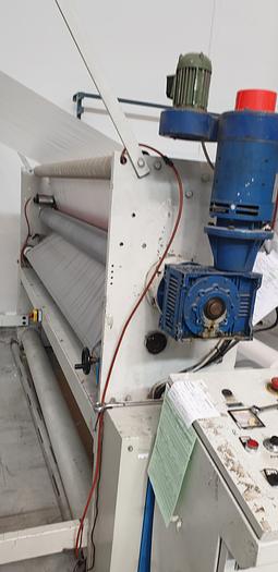 Used 1996 ZOCCHI  Motorized unwinding group and triangle single fold (for HDPE)