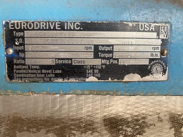 Used 25″ X 38″ STEVENSON BRICK LINED PEBBLE MILL – 5 HP/UL LISTED (#9811)