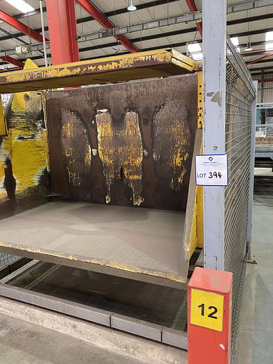 Used Box Tipper with Hydraulic Pack an Control Panel with guards and sensors