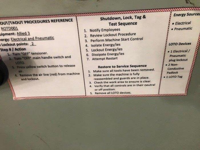 Used ALLIED GEAR 10" 300 SERIES ROTARY DIE PRESS