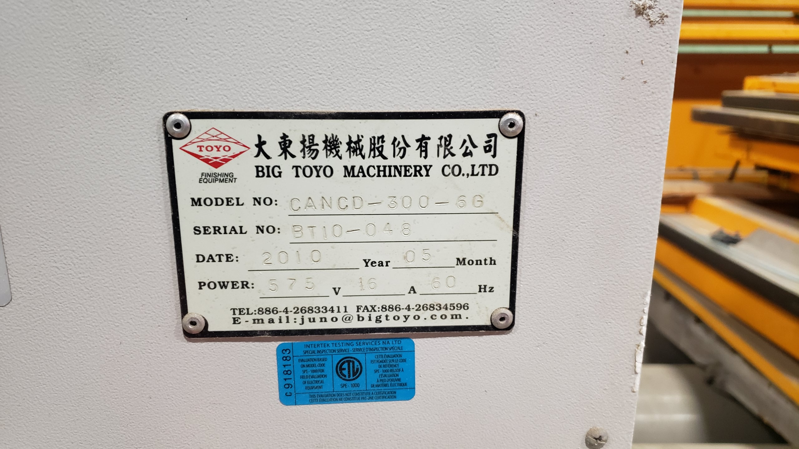 Used 2010 Cantek CANCD-300-6G