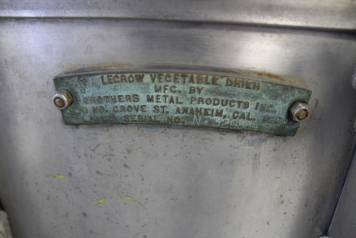 Used Lecrow Vegetable Drier