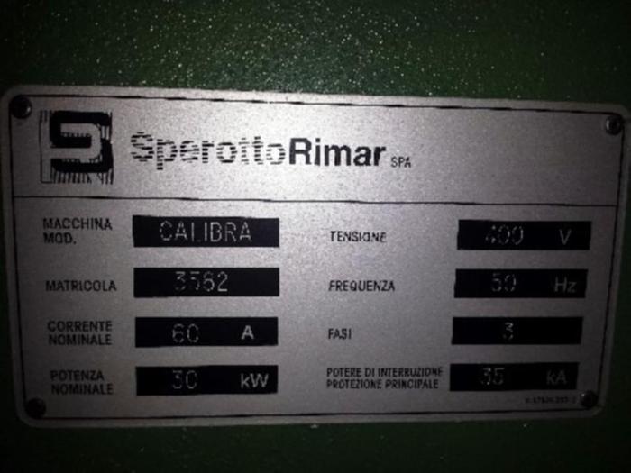 Used SHEARING MACHINE SPEROTTO RIMAR  CALIBRA