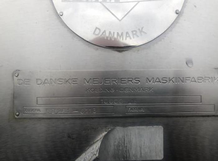 Used 10 m3 stainless steel tank lying