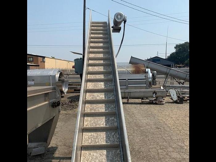 Used 12' Long' x 12" Wide Stainless Steel Elevator