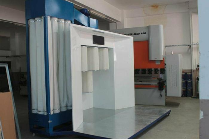 Used Powder coating line 5 filters - 3000*2250*2000mm