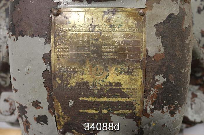 Used Jones 120/DH Gear Drive, Ratio 20.8/1 #34088