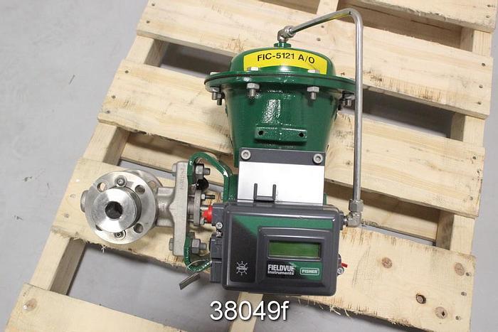 Used Fisher 1" Vee Ball Control Valve #38049