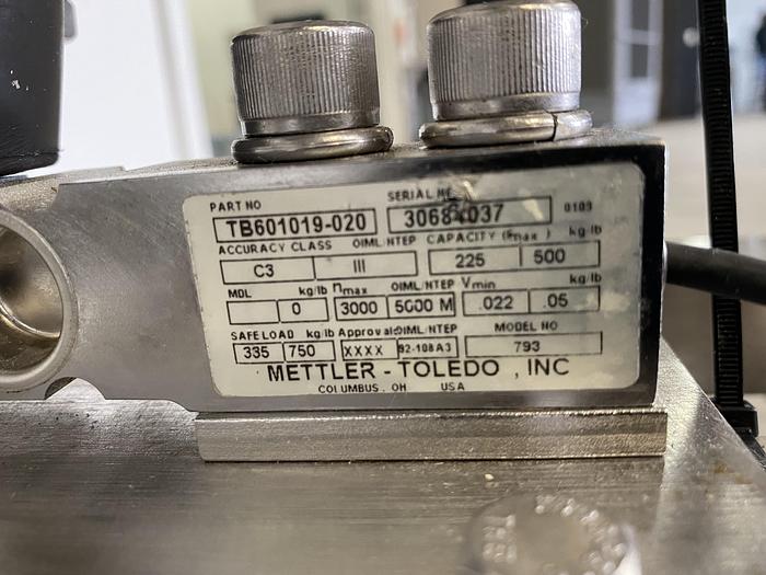 Used T&C 50 Liter Stainless Steel 45 PSI Jacketed Reactor w/ Agitator & Load Cells