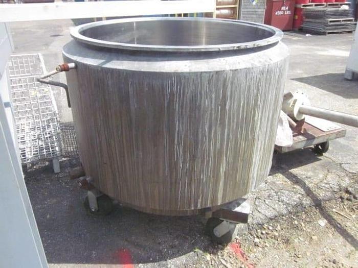Used 200 GALLON ROSS POWERMIX MIXER WITH DISCHARGE RAM – S/S – VAC – JACKETED (#9338)