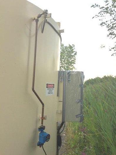 Used YORKSHIRE 23000 LB JACKETED CHOCOLATE TANK WITH AGITATION