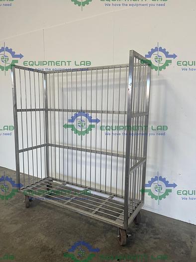 Used 60" x70" x22" Aluminum Cart/Cage w/ Wheels