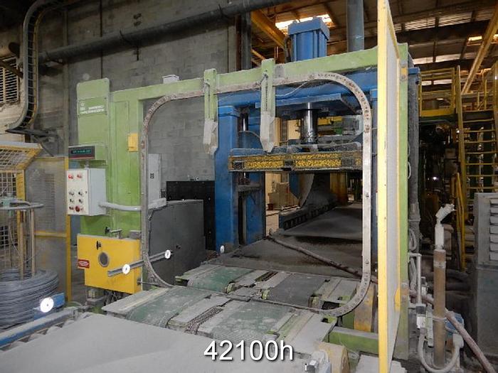 Used 1.2 Meter Wet Lap Machine With Outfeed Conveyor for Bales #42100