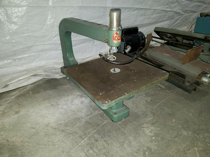 Used Power King HEAVY DUTY Jig Saw Model 4010 Needs a drive motor MADE IN USA