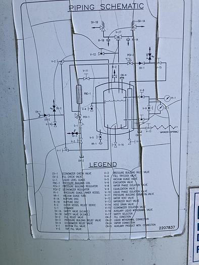 Used Used Taylor-Wharton approximately 6000 gallon bulk liquid nitrogen storage tank