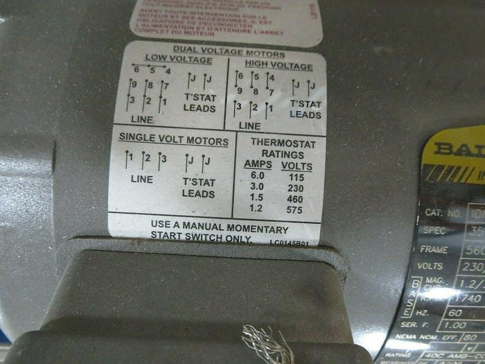 Used Baldor & Hydra-Cell Inverter Drive Motor