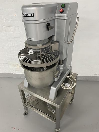 Used Hobart NCM 20 Mixer on portable stainless steel stand
