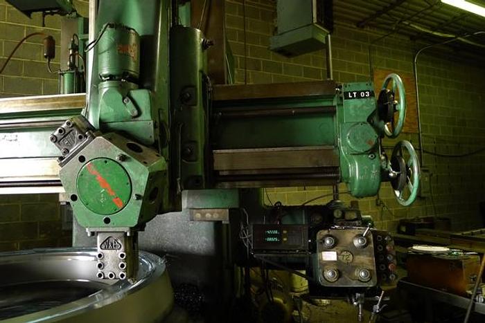 Used 72" Webster Bennett Vertical Boring Mill 86" Swing, 62" H/UR, DRO