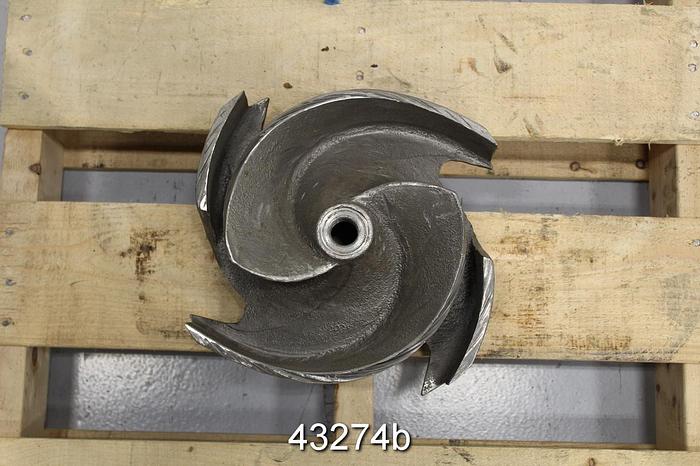 Used Goulds 3175 6x8x14 12" Diameter CF8M 2/4-Vane Impeller #43274