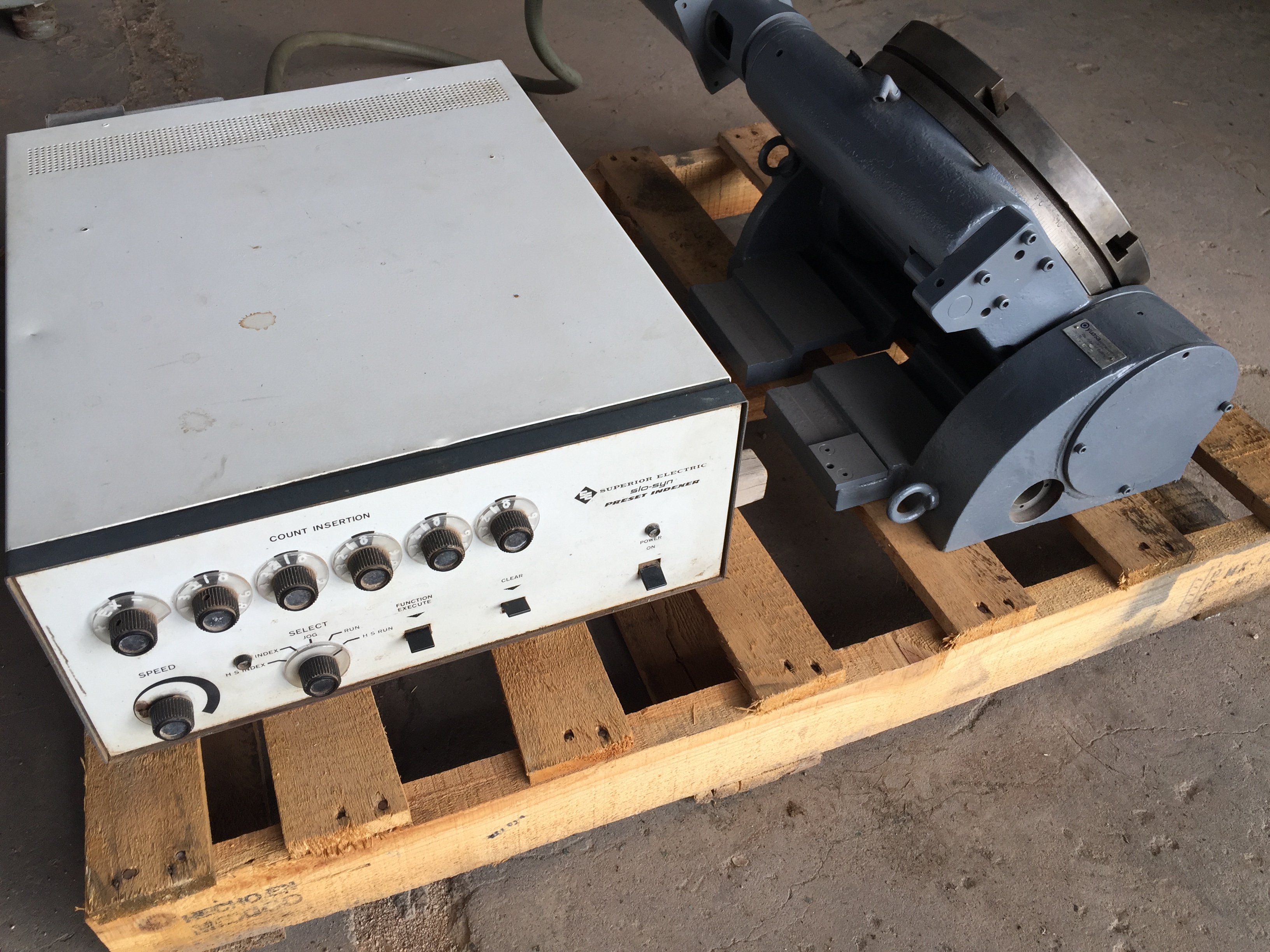 Used 12" Yuasa 2 Axis Tilting Type CNC Rotary Table w/ Slo-Syn Preset Indexer #3254