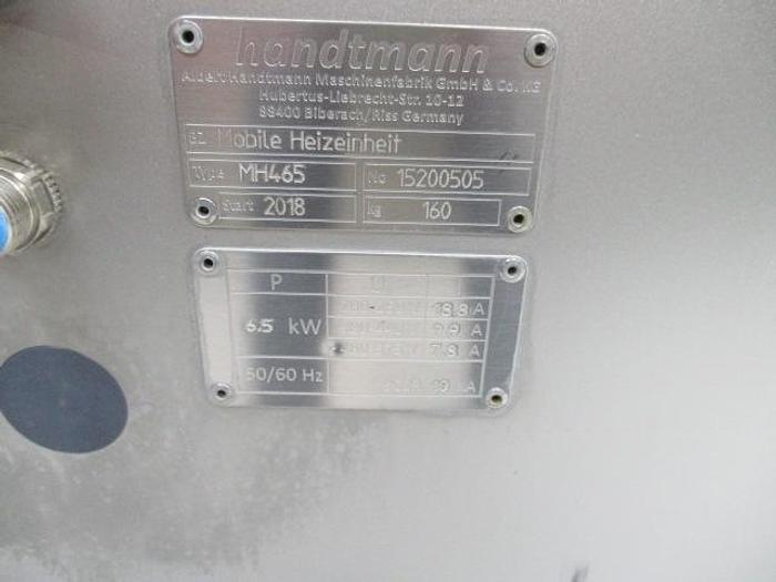 Used 2018 HANDTMANN "MOBILE HEIZEINHEIT" MOBILE HEATING SYSTEM, Md#MH465
