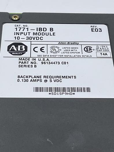 Used Allen-Bradley 1771-IBD B REV E03