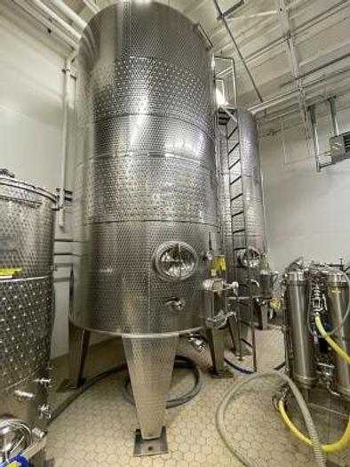 Used (2) Available - Used Letina 15,700L / 4150 Gal Jacketed Fermenters