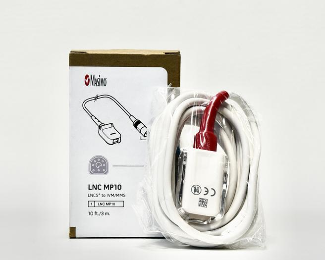 Masimo 2281 LNC MP10 SPO2 10' Extension Adapter Cable, Finger Sensor New, In-Stock