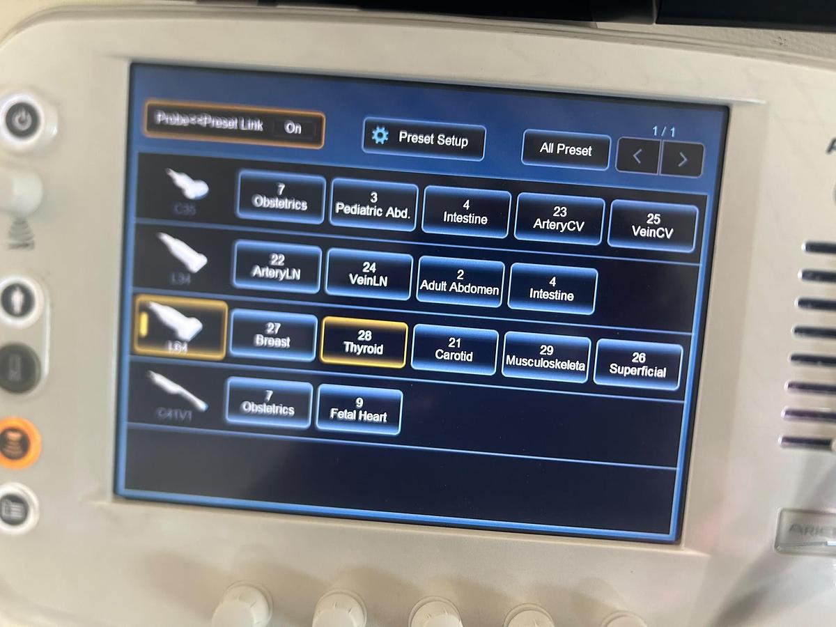 Used Hitachi Aloka Arietta V70 | 4 Probes | Colour Doppler | Tested