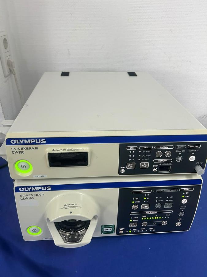 Used Olympus CV-190 + CLV-190 + MAJ-1933 Endoscopy System | Tested