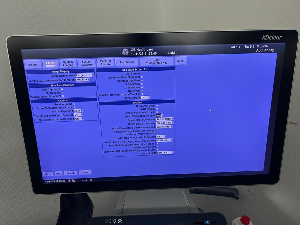 Used GE Logiq S8 XDclear