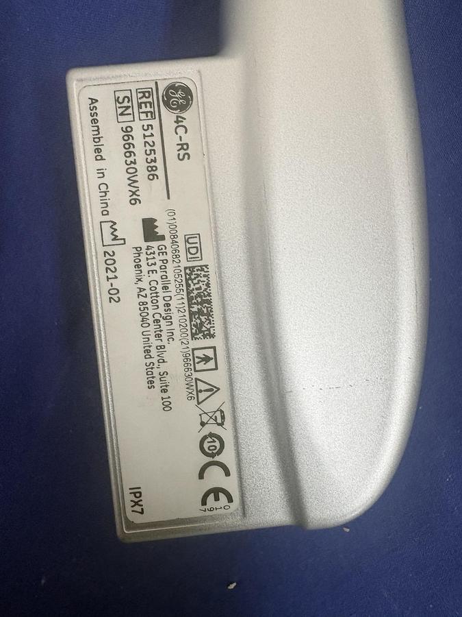 Used GE 4C-RS Convex Ultrasound Probe | Excellent Image | 2 Available | Tested | 2021