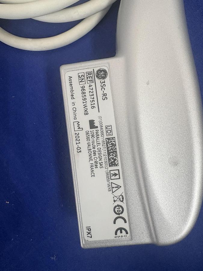 Used GE 3Sc-RS Phased Array Cardiac Probe | 1-5 MHz | Tested | YOM: 2021
