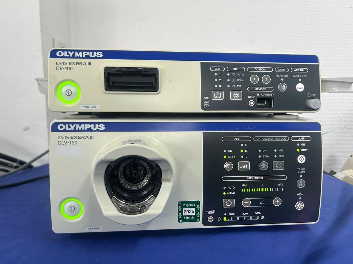 Used Olympus CV-190 + CLV-190 + MAJ-1933 Endoscopy System | Tested