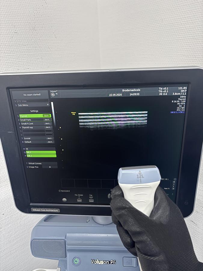 Used GE Voluson P6 Ultrasound | 12L-RS + 4C-RS |Tested | YOM: 2017