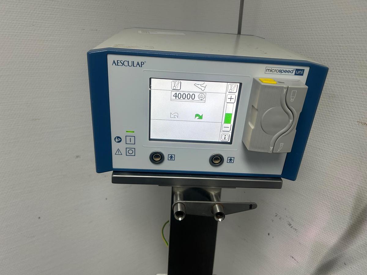 Used Aesculap MicroSpeed Uni + Trolley & Footswitch |Tested