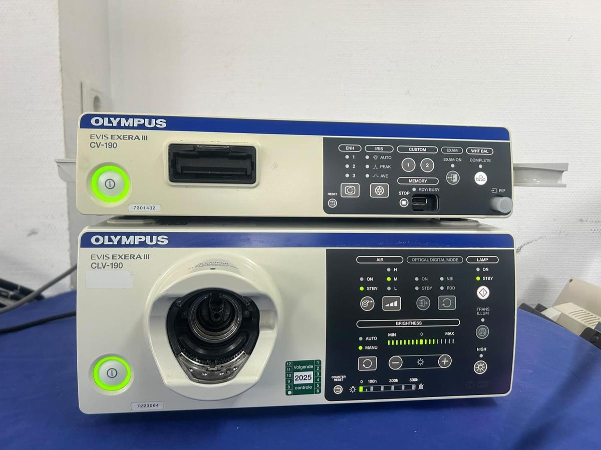 Used Olympus CV-190 + CLV-190 + MAJ-1933 Endoscopy System | Tested