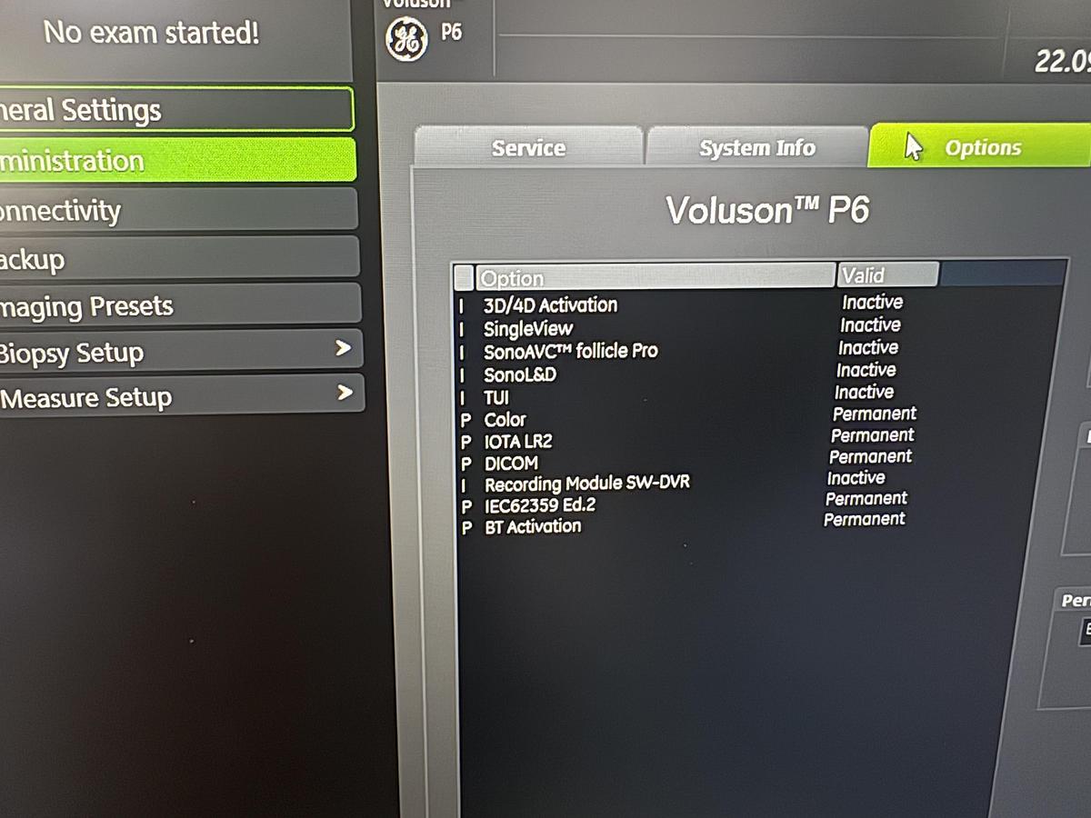 Used GE Voluson P6 Ultrasound | 12L-RS + 4C-RS |Tested | YOM: 2017