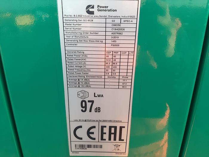 Used 44KVA Single Phase Cummins