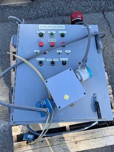 Used Flexicon Inclined Screw Conveyor with Stainless Steel Hopper #S744836