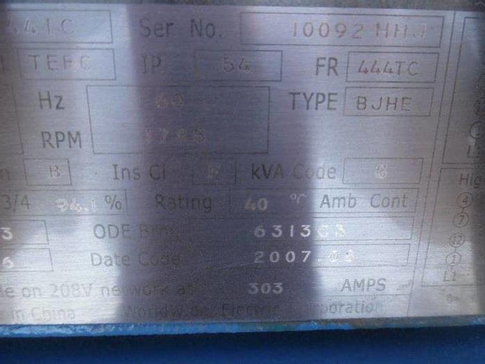 Used 2014 125 hp Electric over Hydraulic Pump