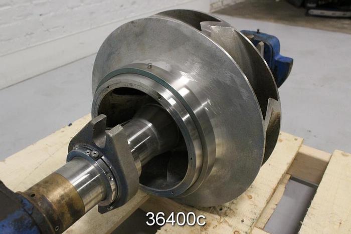 Used Goulds 3410 Split Case Pump Rotating Assembly, 10x12x14, 7 Vane, 14.5" Impeller #36400